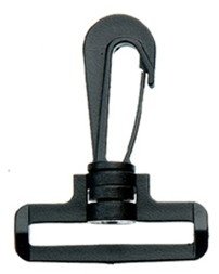 Carabiner - rotatable 38mm black