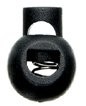 Cord stopper ball-shaped 5mm Black