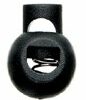 Cord stopper ball-shaped 8mm Black