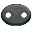 Cord End Oval 4mm Black