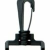 Karabinehaken - Drehbar Schwarz 30mm