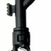 Plastic keychain musketon black