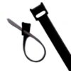 Hook and Loop Cable Tie Resealable 14x150mm Black